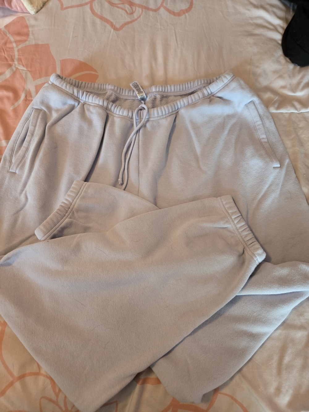 SKIMS Women Pale Blue Drawstring Jogger Sweatpants XL Rare